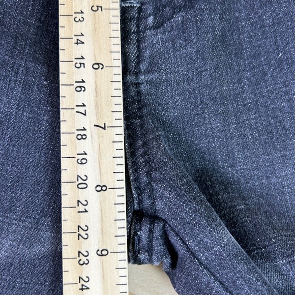 Rebel Spirit Jeans Womens 27 Black Embellished Mid Rise Straight Leg Denim Jeans - Picture 13 of 13